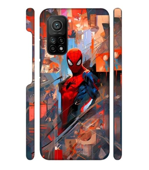 Spiderman graphics with mirror effect Mi 10T Mobile Cover