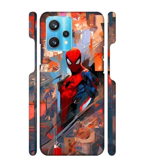 Spiderman graphics with mirror effect Realme 9 Pro Plus Mobile Cover