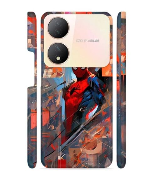 Spiderman graphics with mirror effect Vivo Y100 (5G) Mobile Cover