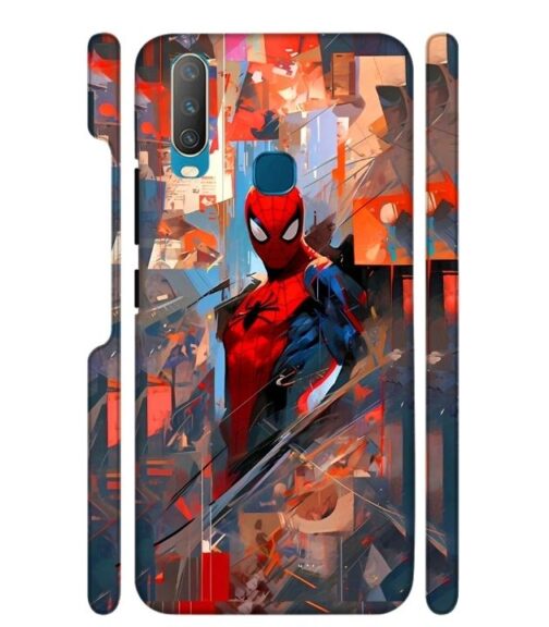Spiderman graphics with mirror effect Vivo Y15 Mobile Cover