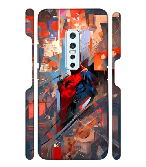 Spiderman graphics with mirror effect Vivo V17 Pro Mobile Cover