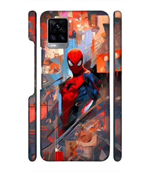 Spiderman graphics with mirror effect Vivo V20 Mobile Cover