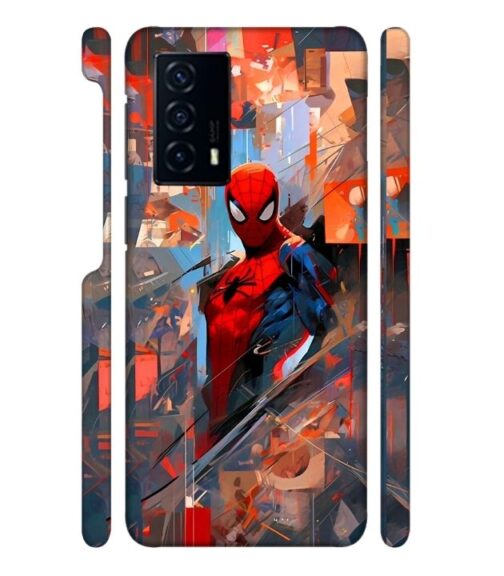 Spiderman graphics with mirror effect Vivo V23 E (5G) Mobile Cover