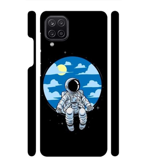 Vintage space anime graphics Samsung Galaxy A12 Mobile Cover