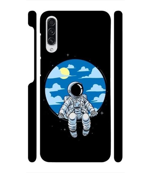 Vintage space anime graphics Samsung Galaxy A50 Mobile Cover