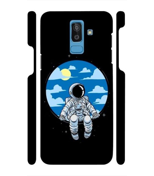 Vintage space anime graphics Samsung Galaxy J8 Mobile Cover