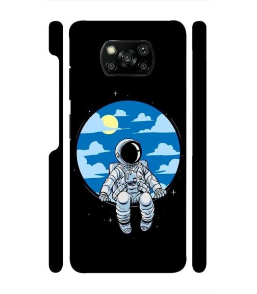Vintage space anime graphics Poco X3 Mobile Cover