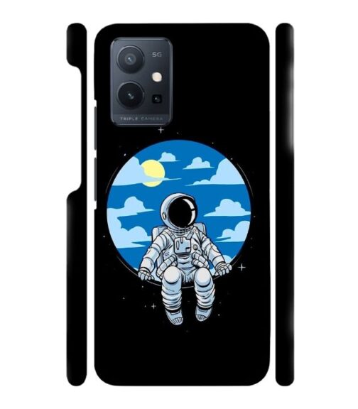 Vintage space anime graphics Vivo Y75 (5G) Mobile Cover