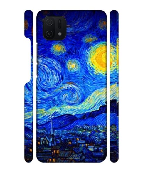 Abstract painting design to the sky and mountain Oppo A16 E Mobile Cover