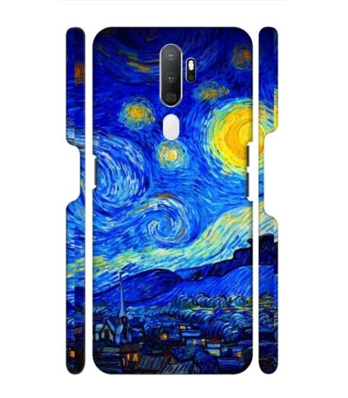 Abstract painting design to the sky and mountain Oppo A9 (2020) Mobile Cover