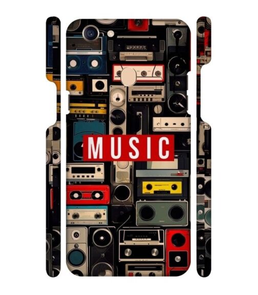FM radio, speaker with vintage theme Oppo F7 Mobile Cover