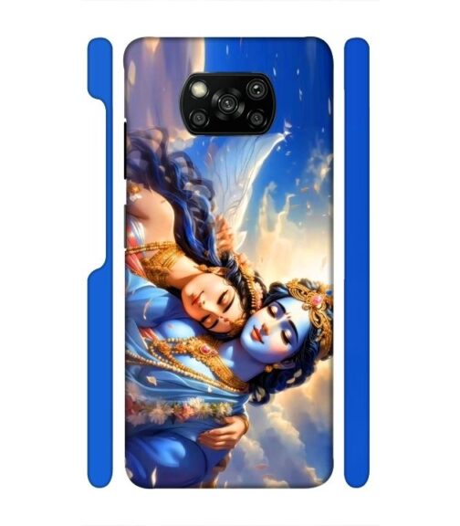 Shri radha krishna wonderful Ai genrated Poco X3 Mobile Cover