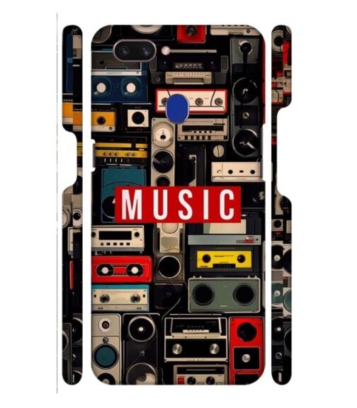 FM radio, speaker with vintage theme Oppo F9 Pro Mobile Cover