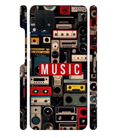 FM radio, speaker with vintage theme Oppo A16 E Mobile Cover