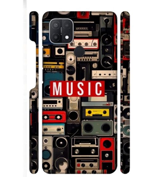 FM radio, speaker with vintage theme Oppo A15 S Mobile Cover