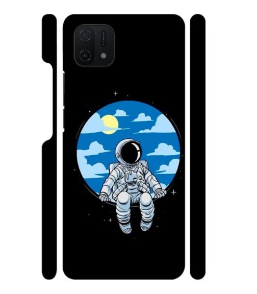 Vintage space anime graphics Oppo A16 E Mobile Cover