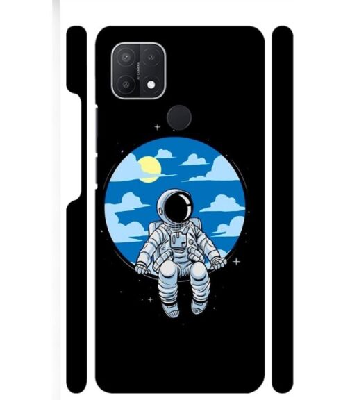 Vintage space anime graphics Oppo A15 S Mobile Cover