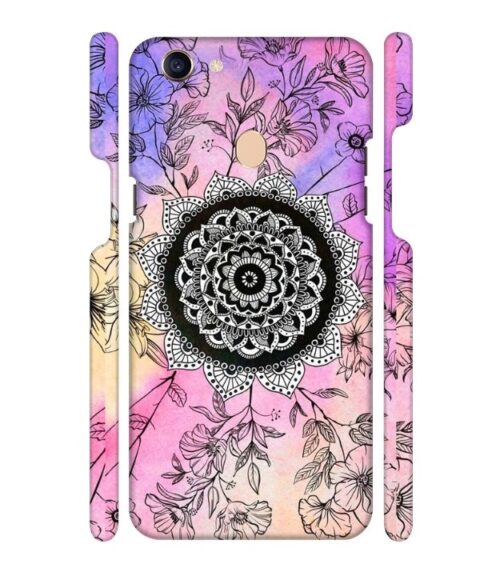 Creative rangoli pattern Oppo F7 Mobile Cover