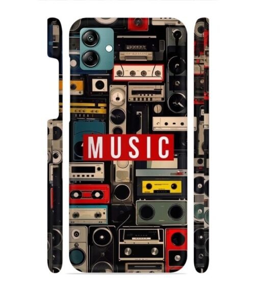 FM radio, speaker with vintage theme Samsung Galaxy F04 Mobile Cover