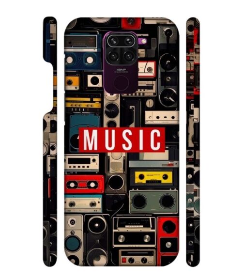FM radio, speaker with vintage theme Redmi Note 9 Mobile Cover