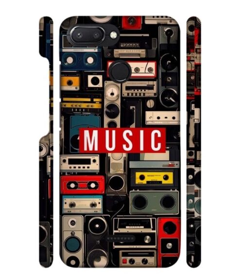 FM radio, speaker with vintage theme Redmi 6 Mobile Cover