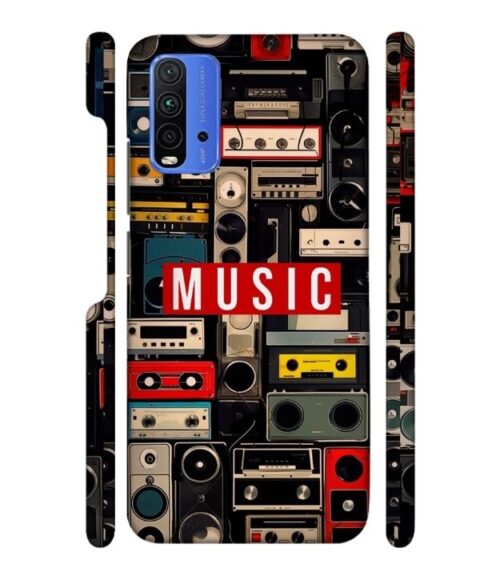FM radio, speaker with vintage theme Redmi 9 Power Mobile Cover