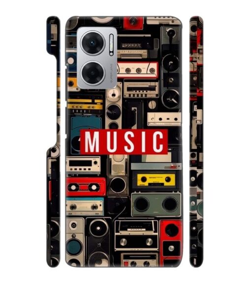 FM radio, speaker with vintage theme Redmi 11 Prime (5G) Mobile Cover