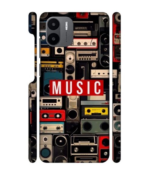 FM radio, speaker with vintage theme Redmi A1 Mobile Cover