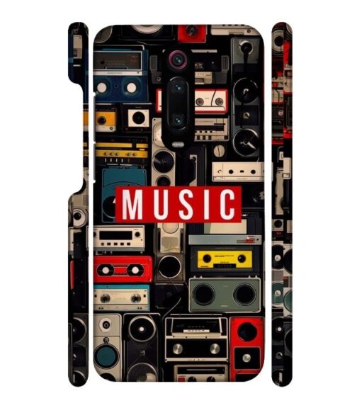 FM radio, speaker with vintage theme Redmi K20 Pro Mobile Cover
