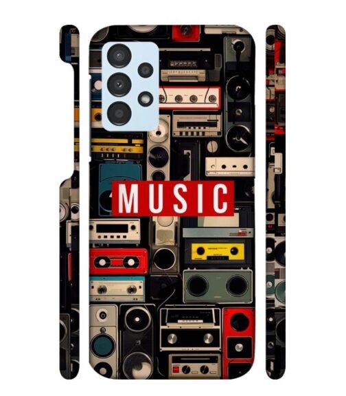 FM radio, speaker with vintage theme Samsung Galaxy A13 5G Mobile Cover