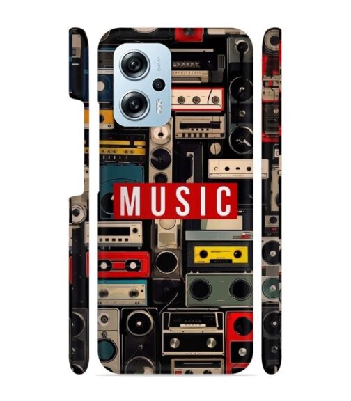 FM radio, speaker with vintage theme Redmi K50i 5G Mobile Cover