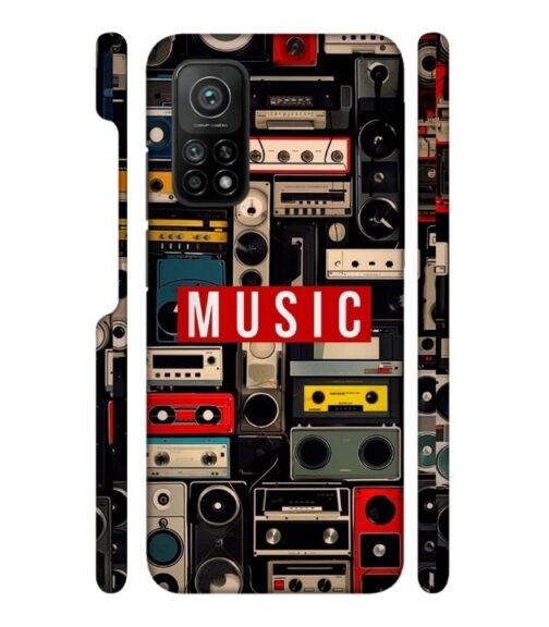 FM radio, speaker with vintage theme Mi 10T Mobile Cover