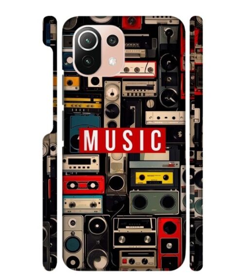 FM radio, speaker with vintage theme Mi 11 Lite Mobile Cover