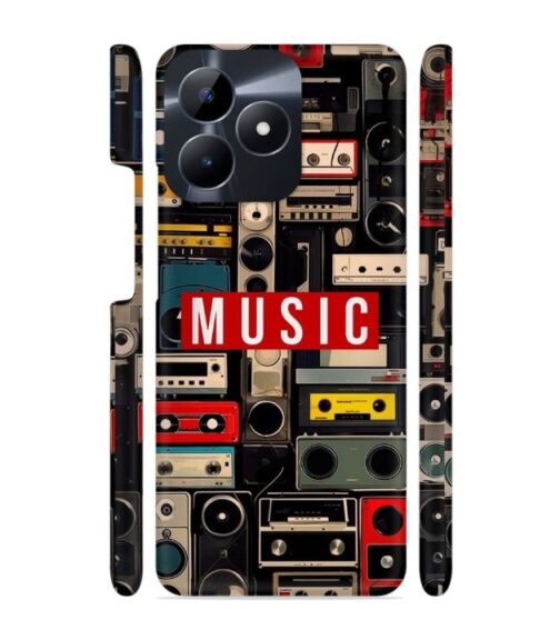 FM radio, speaker with vintage theme Realme C53 Mobile Cover