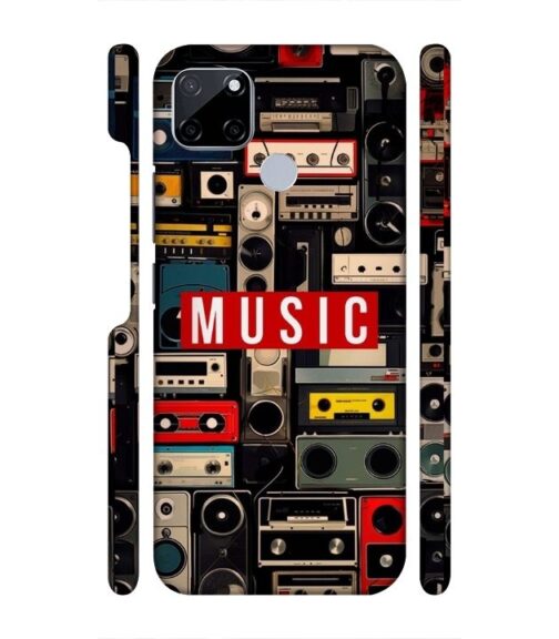 FM radio, speaker with vintage theme Realme C21 Y Mobile Cover