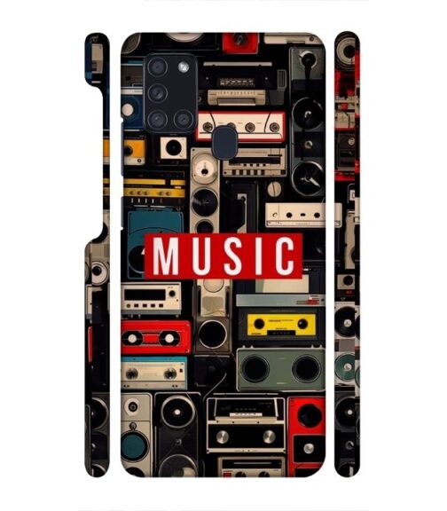 FM radio, speaker with vintage theme Samsung Galaxy A21 S Mobile Cover
