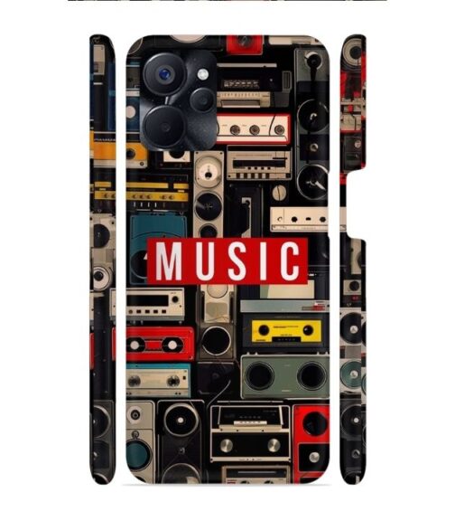 FM radio, speaker with vintage theme Realme 9i (5G) Mobile Cover