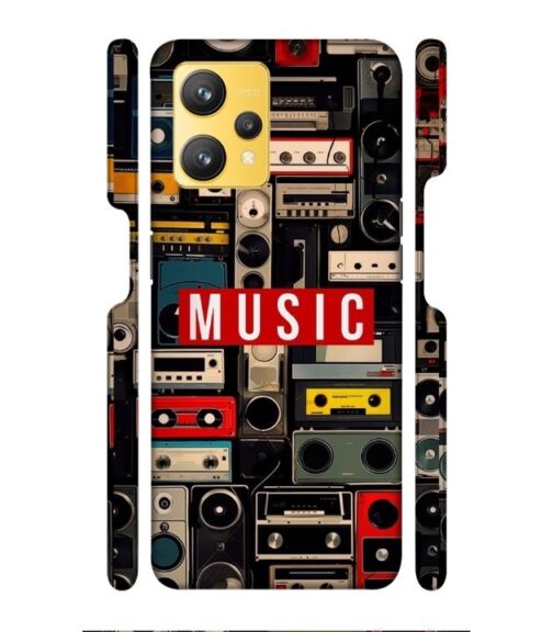 FM radio, speaker with vintage theme Realme 9 Mobile Cover