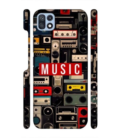 FM radio, speaker with vintage theme Samsung Galaxy F42 (5G) Mobile Cover