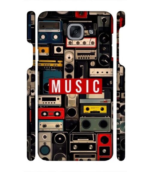 FM radio, speaker with vintage theme Samsung Galaxy J7 Max Mobile Cover
