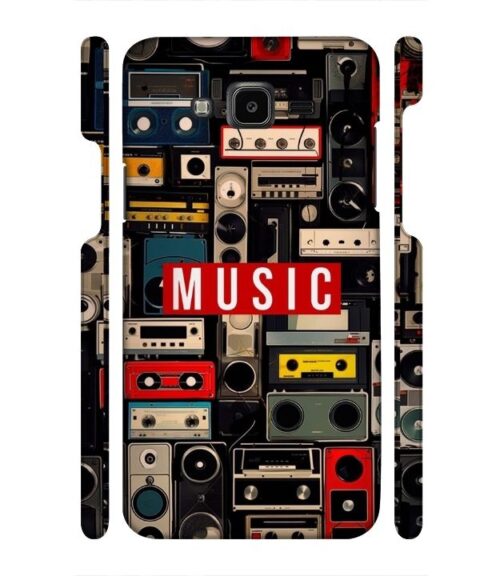 FM radio, speaker with vintage theme Samsung Galaxy J7 (2016) Mobile Cover