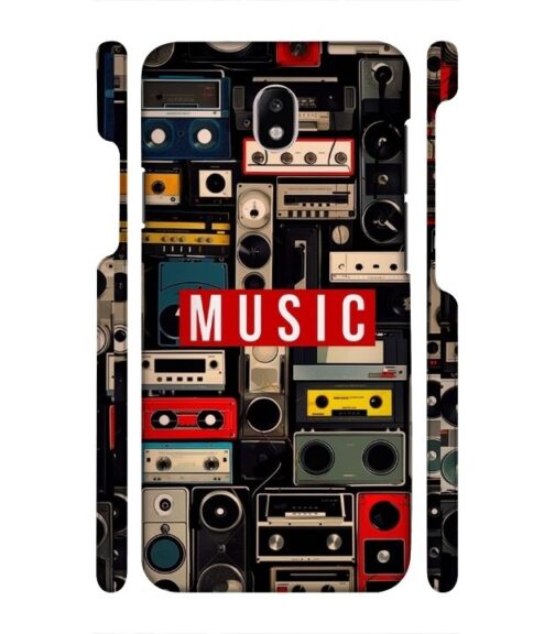 FM radio, speaker with vintage theme Samsung Galaxy J7 (2017) Mobile Cover