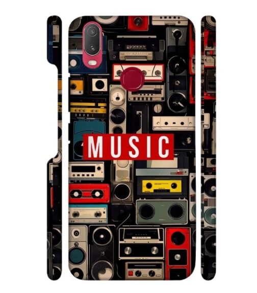 FM radio, speaker with vintage theme Vivo Y95 Mobile Cover