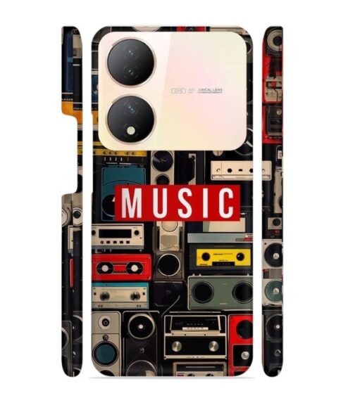FM radio, speaker with vintage theme Vivo Y100 (5G) Mobile Cover