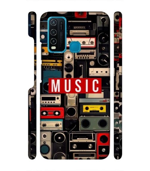 FM radio, speaker with vintage theme Vivo Y30 Mobile Cover