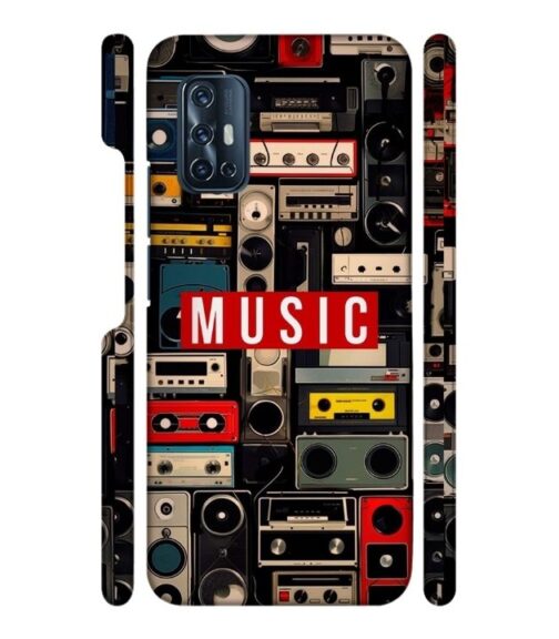 FM radio, speaker with vintage theme Vivo V17 Mobile Cover
