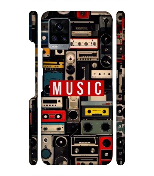 FM radio, speaker with vintage theme Vivo V20 Mobile Cover