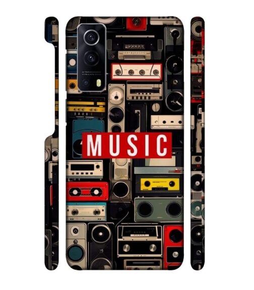 FM radio, speaker with vintage theme iQOO Z3 Mobile Cover