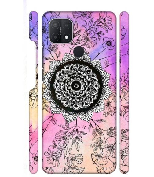 Creative rangoli pattern Oppo A15 S Mobile Cover
