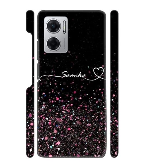 Sparkle design with Customize text Redmi 11 Prime (5G) Mobile Cover